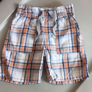 Gymboree elastic waist plaid shorts
